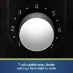 Oster 2-Slice Extra Wide Slot Stainless Steel Toaster with Advanced Toast Technology in Metallic Gray - Görsel 3
