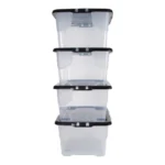 Set of 4 Strata 42L Curve Storage Box with Lids - Görsel 4