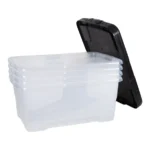 Set of 4 Strata 42L Curve Storage Box with Lids - Görsel 3