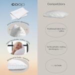 Coop Home Goods Original Pillow Case, Queen Size Pillow Case for Memory Foam Pillows, Breathable Ultra Soft Lulltra Fabric Cover with Zipper, Polyester/Rayon - Görsel 7