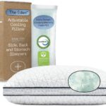 Coop Home Goods Eden Bed Pillow Queen Size for Sleeping on Back, Stomach and Side Sleeper- Medium Soft Memory Foam Cooling Gel