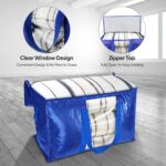 6-Pack Oversized Moving Bags with Reinforced Handles, Heavy-Duty Storage Tote Moving Supplies for Packaging, Camping - Görsel 6