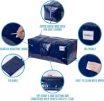 6 Pack Moving Bags w/Backpack Straps, Heavy Duty, Moving Boxes Alternative, Packing Supplies, Large Storage Totes for Dorm Room Essentials with Zipper for Clothes - Görsel 6