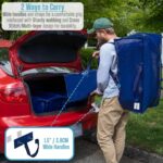 6 Pack Moving Bags w/Backpack Straps, Heavy Duty, Moving Boxes Alternative, Packing Supplies, Large Storage Totes for Dorm Room Essentials with Zipper for Clothes - Görsel 2
