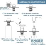 Soap Dispenser for Kitchen Sink (Chrome),Built in Design Sink Soap Dispenser - Image 7