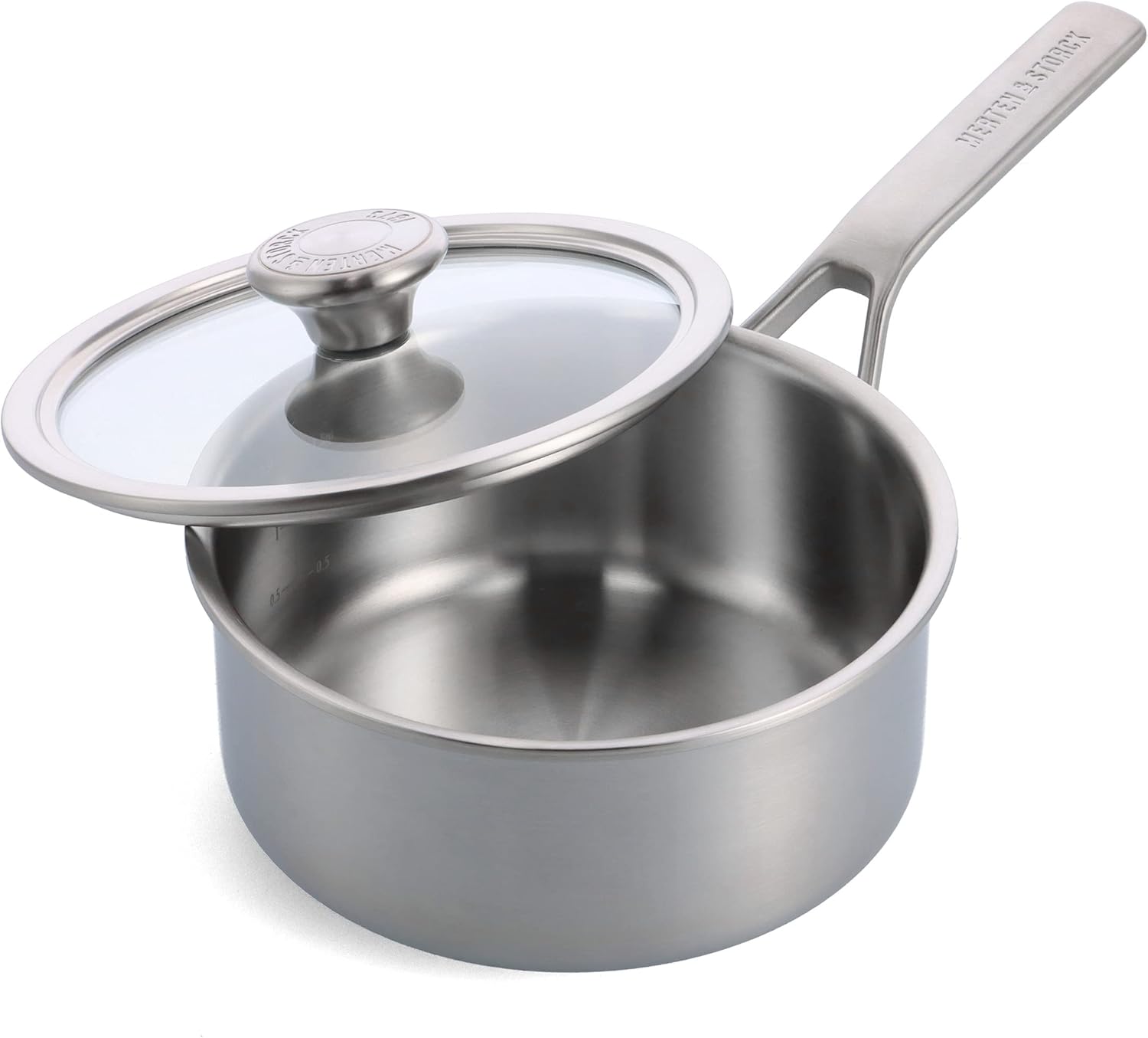 61T-YjUdRnL._AC_SL1500_ Tri-Ply Stainless Steel 3QT Saucepan Pot with Lid - Image 1