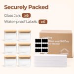 ComSaf 0.7 Qt Rectangle Glass Storage Containers with Lids - Image 5