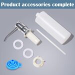 Soap Dispenser for Kitchen Sink (Chrome),Built in Design Sink Soap Dispenser - Image 6