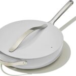 Caraway Nonstick Ceramic Sauté Pan with Lid (4.5 qt, 11.8")