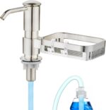 Soap Dispenser for Kitchen Sink, Built in Soap Dispenser Pump with Sponge Holder - Image 2