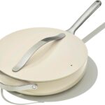 Caraway Nonstick Ceramic Sauté Pan with Lid (4.5 qt, 11.8")