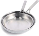 Tri-Ply Stainless Steel 10” and 12” Frying Pan Skillet Set