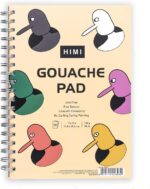 HIMI Gouache Pad 7X10''(98lb/160g) 50 Sheets Mix Paper Pad
