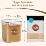ComSaf Brown Sugar Container Set of 2 (2.5L/84Oz) - Image 2