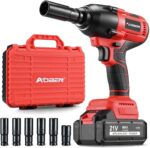 AOBEN Cordless Impact Wrench 1/2 Inch, Power Impact Gun Kit