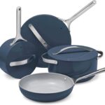 Caraway Nonstick Ceramic Cookware Set (12 Piece) Pots, Pans, Lids and Kitchen Storage