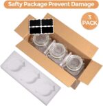ComSaf Airtight Glass Jars with Lids 78oz Set of 3 - Image 7