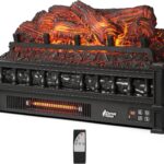 TURBRO Eternal Flame Infrared Electric Fireplace Logs