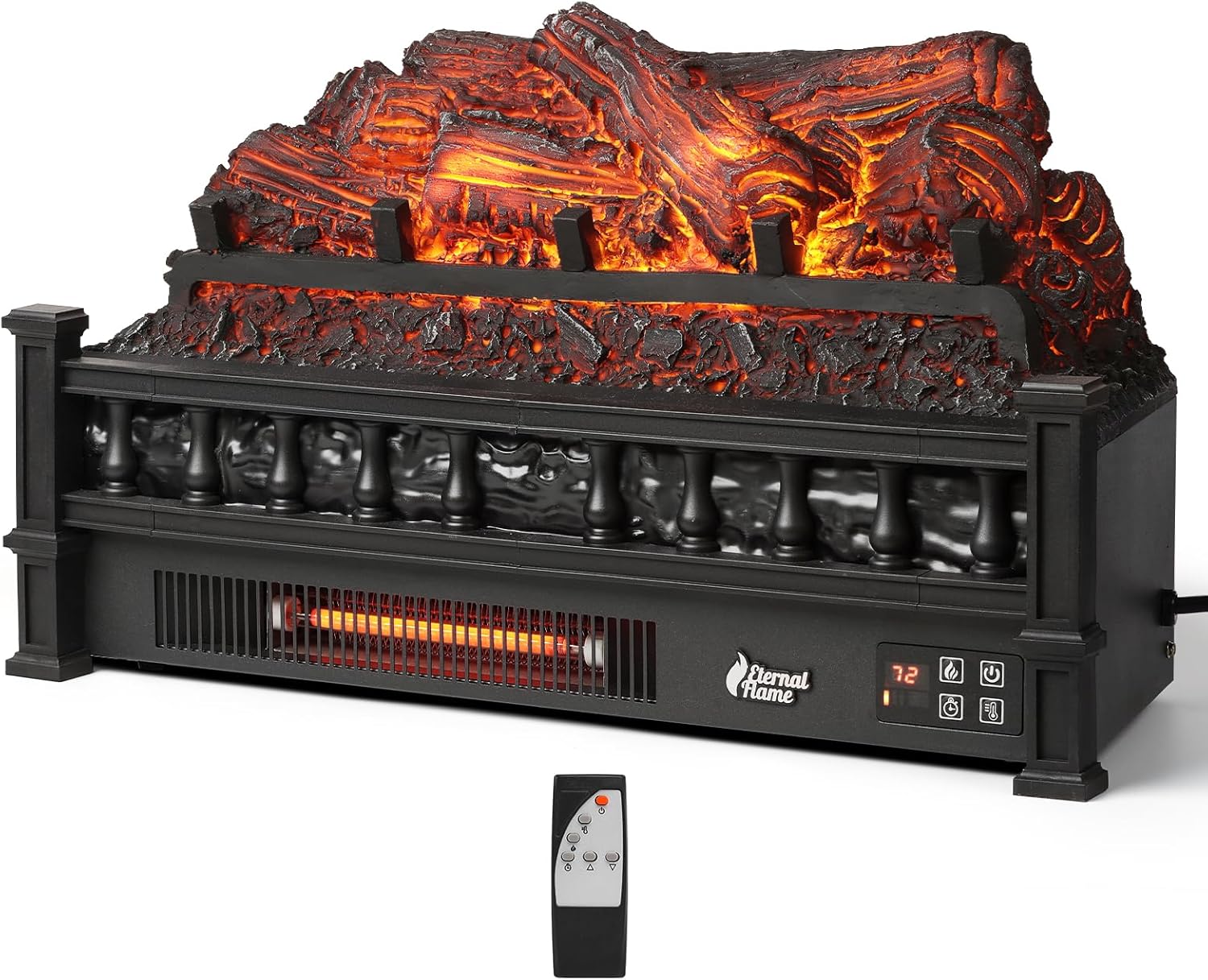 71JsQLVxUNL._AC_SL1500_ TURBRO Eternal Flame Infrared Electric Fireplace Logs - Image 1