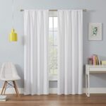 ECLIPSE Kendall Modern Blackout Thermal Rod Pocket Window Curtain for Bedroom or Living Room