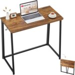 Folding Desk for Small Spaces, 31.5 Inch Foldable Computer Desks