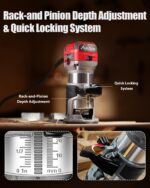 AVID POWER 6.5 Amp 1.25 HP Compact Router Tools for Woodworking - Image 7