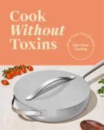 Caraway Nonstick Ceramic Sauté Pan with Lid (4.5 qt, 11.8") - Image 2