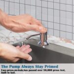 Soap Dispenser for Kitchen Sink (Chrome),Built in Design Sink Soap Dispenser - Image 4