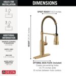 Delta Theodora Pro Style Commercial Kitchen Faucet with Pull Down Sprayer - Image 5