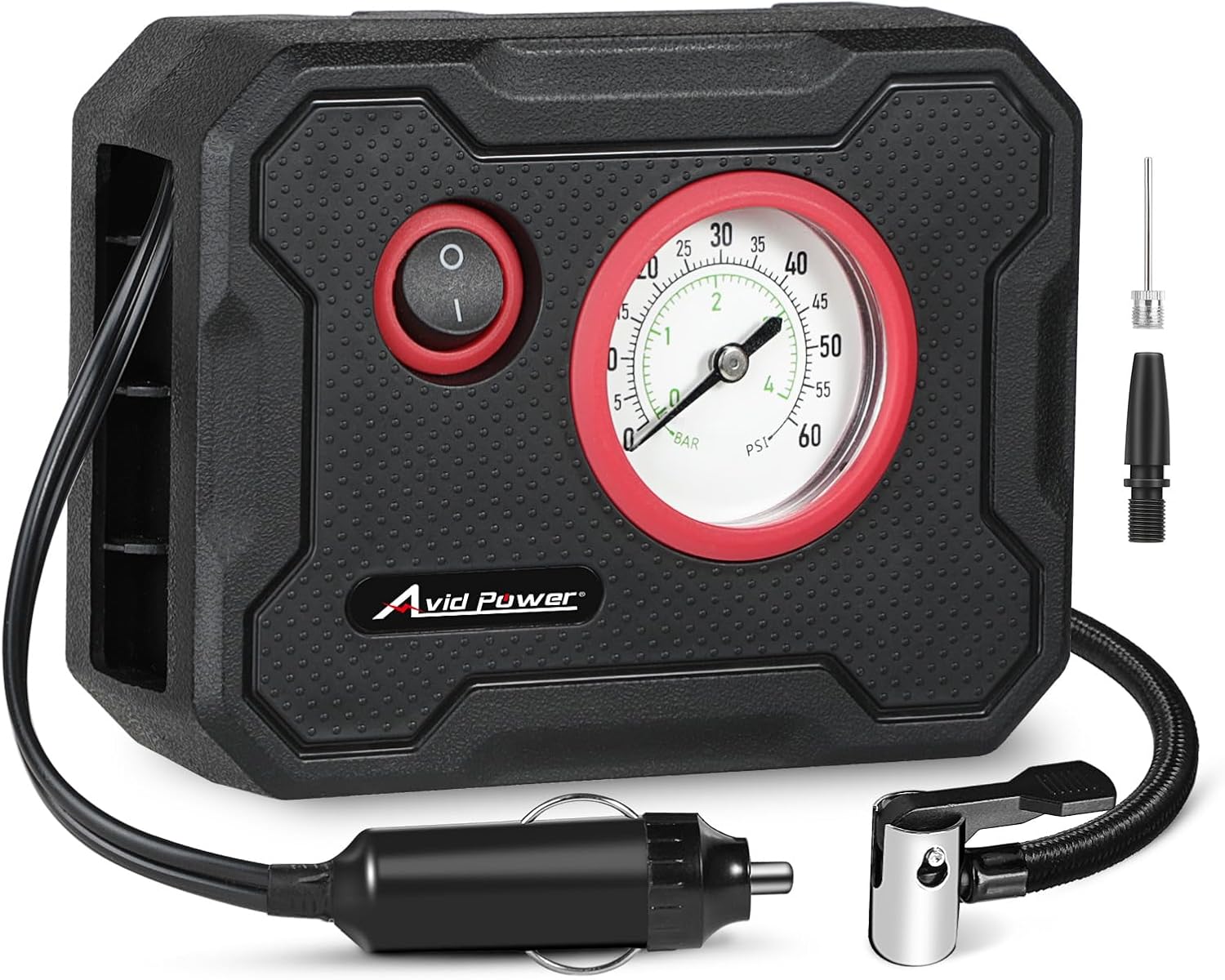 71oZr10DefL._AC_SL1500_ 12V Tire Inflator Portable Air Compressor - Image 1