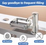 Soap Dispenser for Kitchen Sink, Built in Soap Dispenser Pump with Sponge Holder