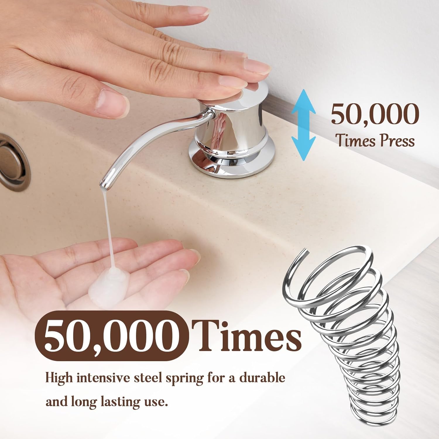 71vebfxwkBL._AC_SL1500_ Built in Soap Dispenser for Kitchen Sink Countertop - Image 1