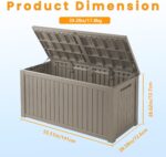 Outdoor Storage Box Waterproof Lockable