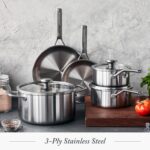 Tri-Ply Stainless Steel 8 Piece Cookware Pots & Pans Set - Image 2