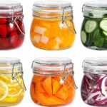 ComSaf Airtight Glass Jars with Lids 17oz Small Food Storage Container Set of 6