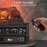 TURBRO Eternal Flame Infrared Electric Fireplace Logs - Image 5