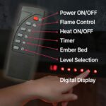 Dimplex Sierra Electric Fireplace Heater, 72" Inch, Black, 1400W - Image 2