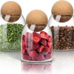 ComSaf Glass Storage Container with Ball Cork