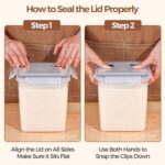 ComSaf Brown Sugar Container Set of 2 (2.5L/84Oz) - Image 5