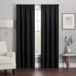 ECLIPSE Kendall Modern Blackout Thermal Rod Pocket Window Curtain for Bedroom or Living Room