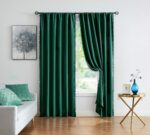 Treatmentex Green Blackout Curtains for Bedroom