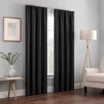 ECLIPSE Kendall Modern Blackout Thermal Rod Pocket Window Curtain for Bedroom or Living Room - Image 2