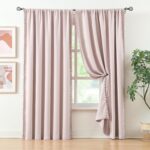 Treatmentex Pink Blackout Curtains for Bedroom
