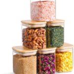 ComSaf 0.7 Qt Rectangle Glass Storage Containers with Lids