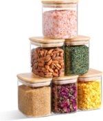 ComSaf 0.7 Qt Rectangle Glass Storage Containers with Lids