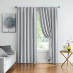 Treatmentex Grey Curtains for Bedroom Windows