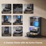 DREAME L50 Ultra Robot Vacuum and Mop Black with Auto-Empty and Mop Self-Cleaning - Image 3