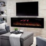 Dimplex Sierra Electric Fireplace Heater, 72" Inch, Black, 1400W - Image 3