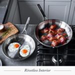 Tri-Ply Stainless Steel 10” and 12” Frying Pan Skillet Set - Image 3