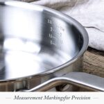 Tri-Ply Stainless Steel 3QT Saucepan Pot with Lid - Image 2